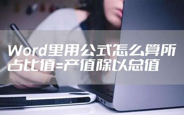 Word里用公式怎么算所占比值=产值除以总值
