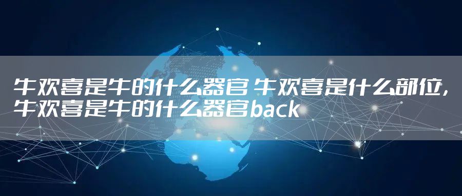牛欢喜是牛的什么器官 牛欢喜是什么部位，牛欢喜是牛的什么器官back