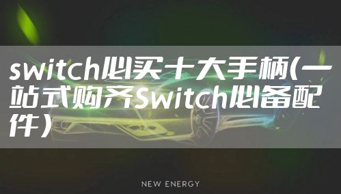 switch必买十大手柄（一站式购齐Switch必备配件）