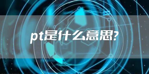 pt是什么意思？