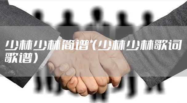 少林少林简谱*（少林少林歌词歌谱）