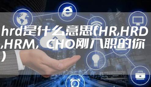 hrd是什么意思（HR,HRD,HRM，CHO刚入职的你）