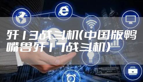 歼13战斗机（中国版鸭嘴兽歼17战斗机）