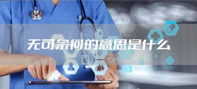 无可奈何的意思是什么
