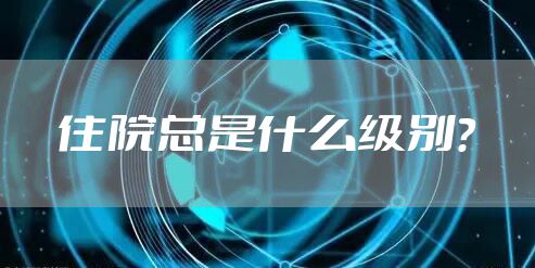 住院总是什么级别？