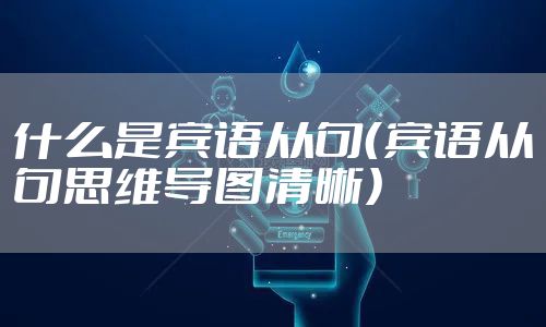 什么是宾语从句（宾语从句思维导图清晰）