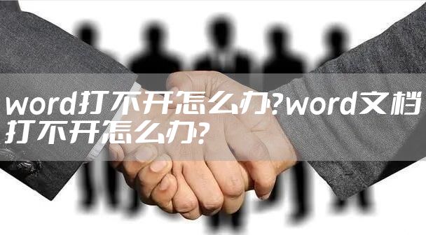 word打不开怎么办？word文档打不开怎么办？