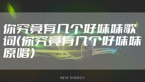 你究竟有几个好妹妹歌词（你究竟有几个好妹妹原唱）