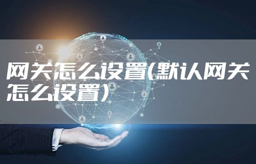 网关怎么设置（默认网关怎么设置）