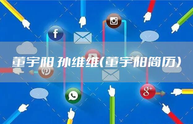 董宇阳 孙维维（董宇阳简历）