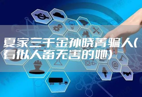 夏家三千金孙晓菁骗人（看似人畜无害的她）