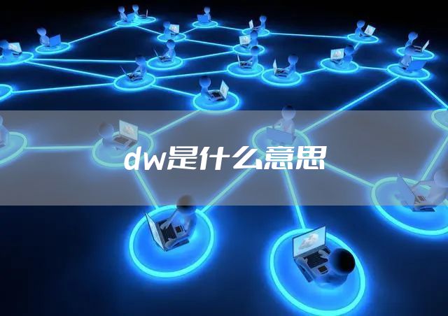 dw是什么意思