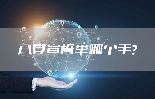 入党宣誓举哪个手？