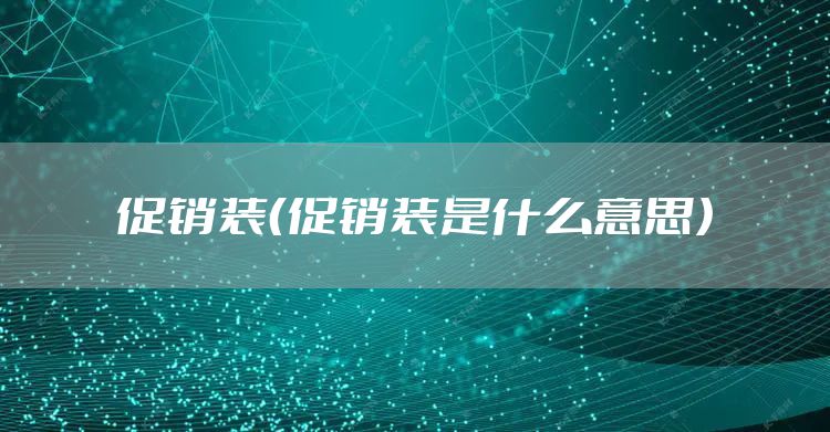 促销装（促销装是什么意思）