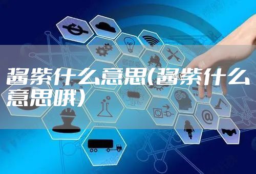 酱紫什么意思（酱紫什么意思哦）