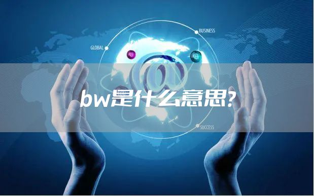 bw是什么意思？