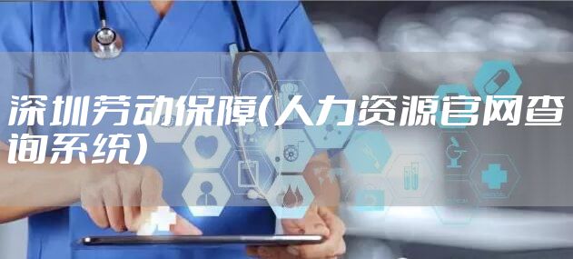 深圳劳动保障（人力资源官网查询系统）