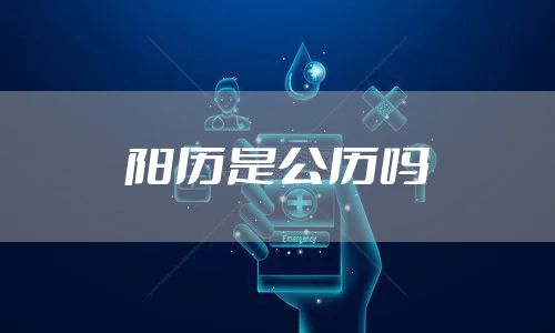 阳历是公历吗