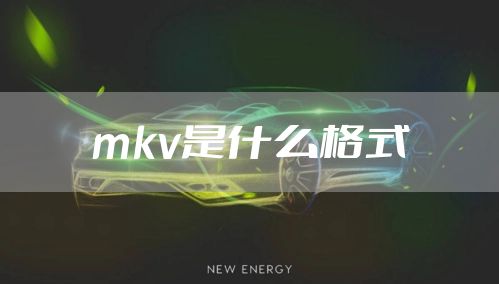 mkv是什么格式
