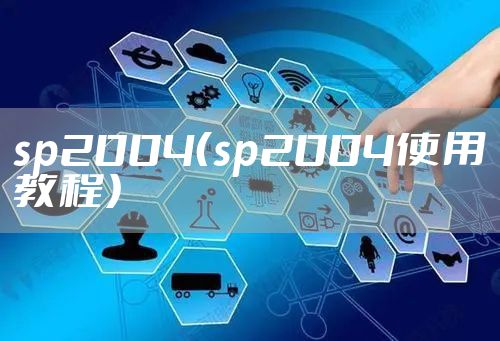sp2004（sp2004使用教程）