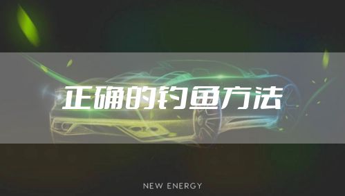 正确的钓鱼方法