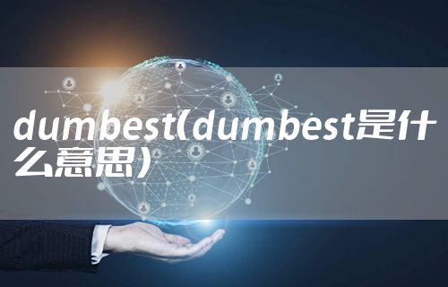 dumbest（dumbest是什么意思）
