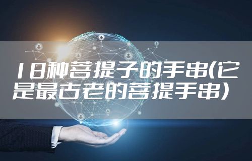 18种菩提子的手串（它是最古老的菩提手串）
