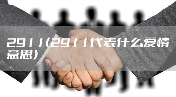 2911（2911代表什么爱情意思）