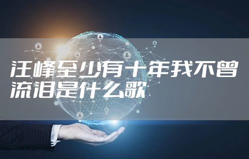 汪峰至少有十年我不曾流泪是什么歌