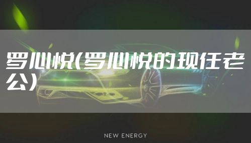 罗心悦（罗心悦的现任老公）