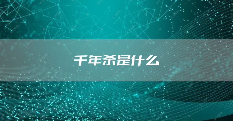 千年杀是什么