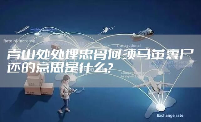 青山处处埋忠骨何须马革裹尸还的意思是什么？