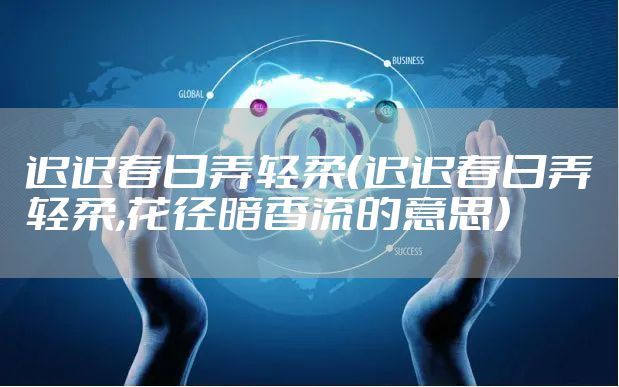 迟迟春日弄轻柔（迟迟春日弄轻柔,花径暗香流的意思）