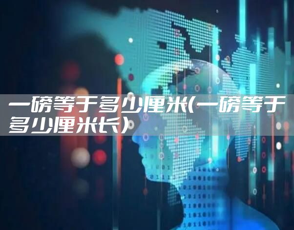 一磅等于多少厘米（一磅等于多少厘米长）