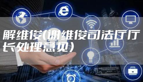 解维俊（谢维俊司法厅厅长处理意见）