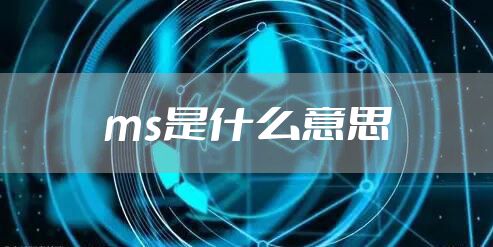 ms是什么意思