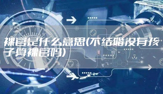 裸官是什么意思(不结婚没有孩子算裸官吗)