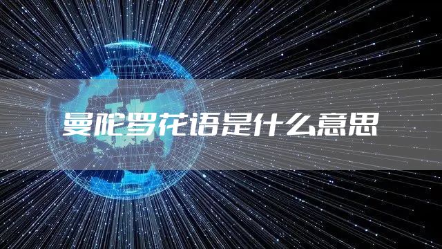 曼陀罗花语是什么意思