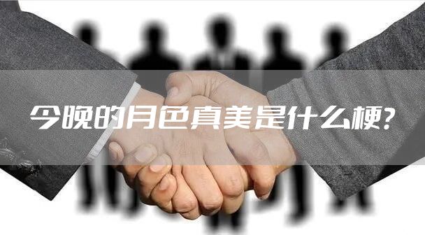 今晚的月色真美是什么梗？
