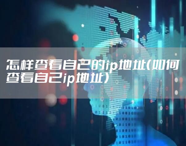 怎样查看自己的ip地址（如何查看自己ip地址）