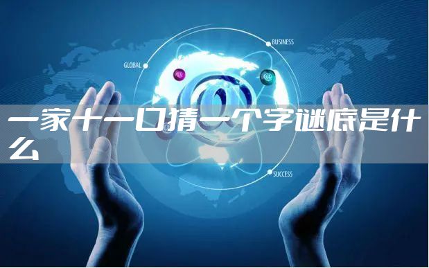 一家十一口猜一个字谜底是什么