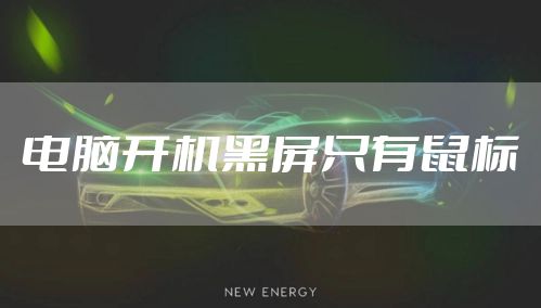 电脑开机黑屏只有鼠标
