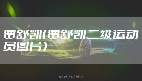 贾舒凯（贾舒凯二级运动员图片）