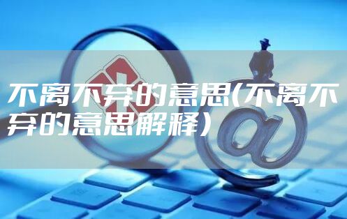 不离不弃的意思（不离不弃的意思解释）