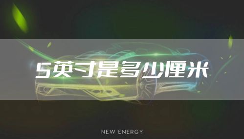 5英寸是多少厘米