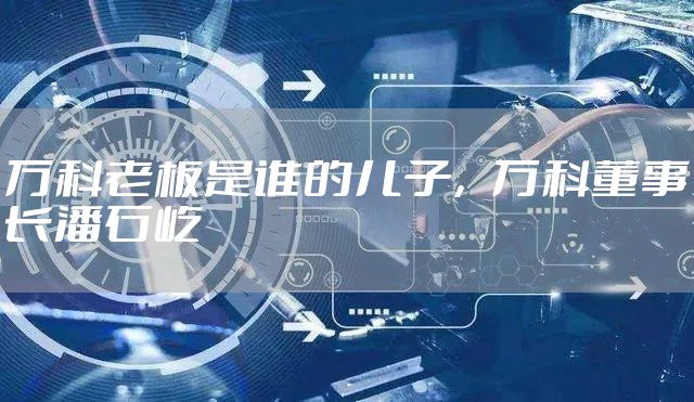 万科老板是谁的儿子，万科董事长潘石屹