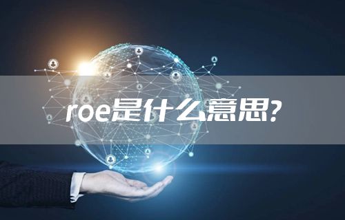 roe是什么意思？