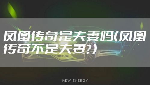 凤凰传奇是夫妻吗（凤凰传奇不是夫妻？）