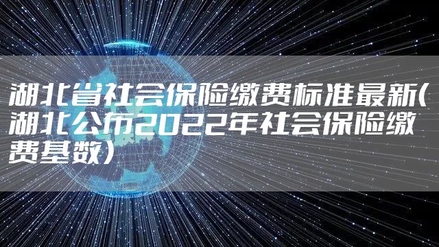 湖北省社会保险缴费标准最新（湖北公布2022年社会保险缴费基数）