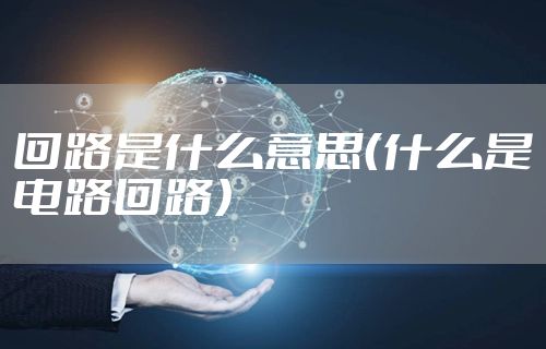回路是什么意思（什么是电路回路）